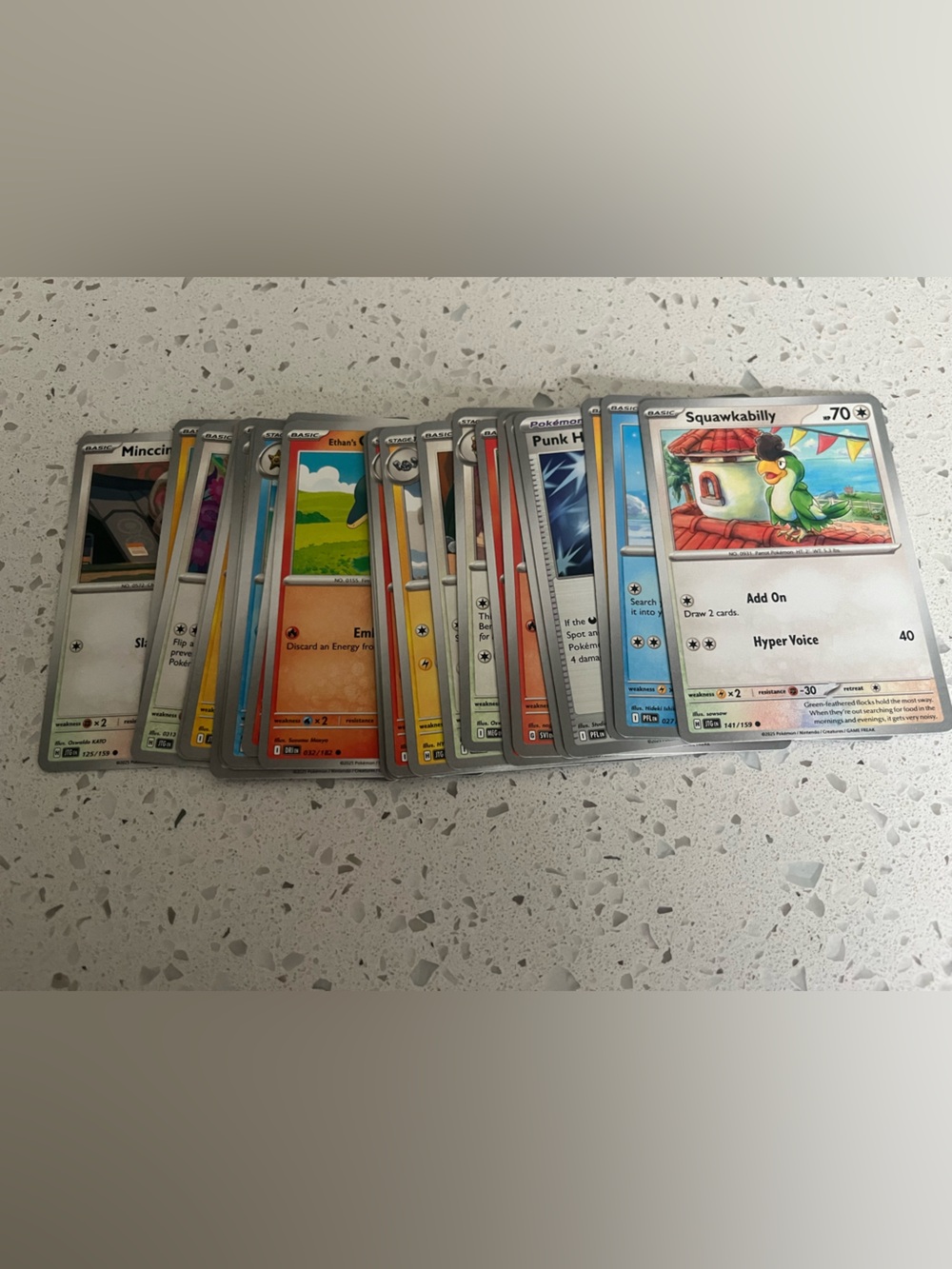 Pokemon 2025 cards collection lot of 24